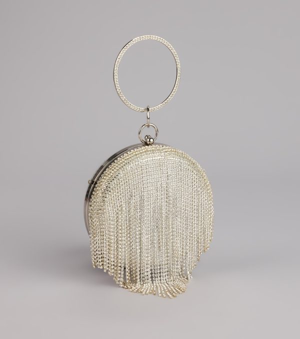 Spotlight Moment Rhinestone Sphere Bag - Image 3