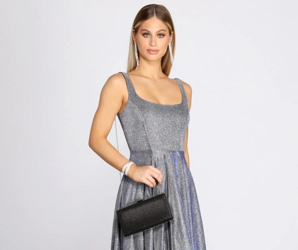 Set For The Soiree Glitter Box Clutch - Image 2