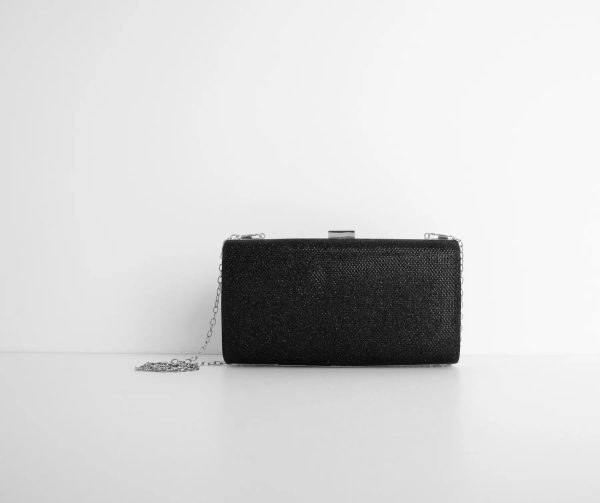 Set For The Soiree Glitter Box Clutch - Image 6