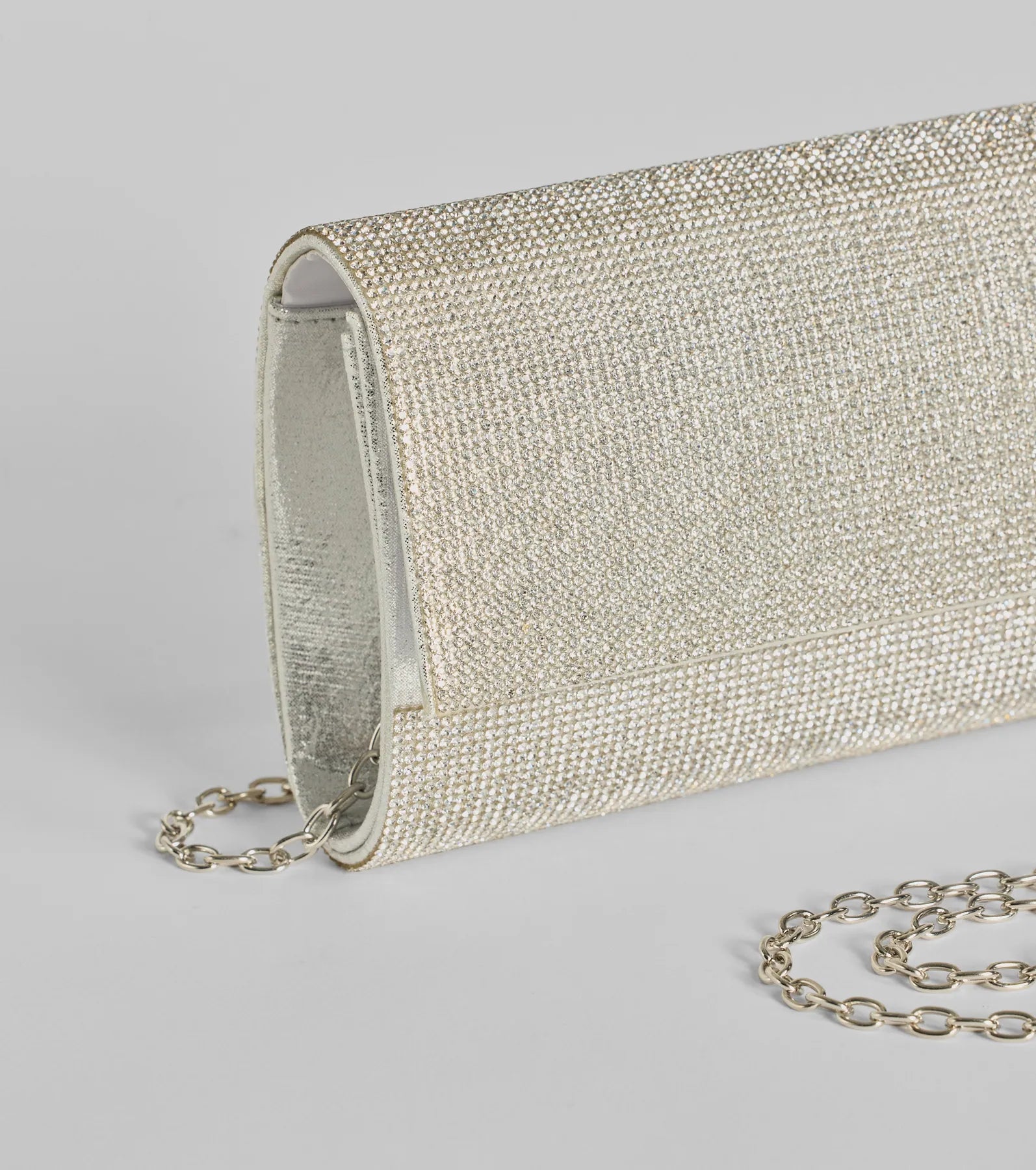 Luxe Glamour Rhinestone Box Clutch - Image 7
