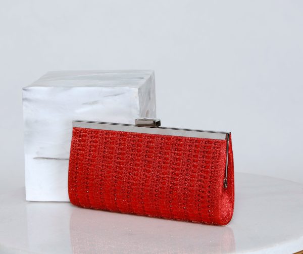 Go For Glam Rhinestone Box Clutch - Image 3