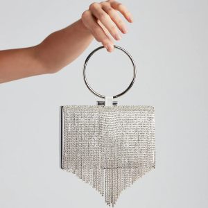 Glitzy Affair Rhinestone Box Clutch