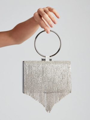 Glitzy Affair Rhinestone Box Clutch