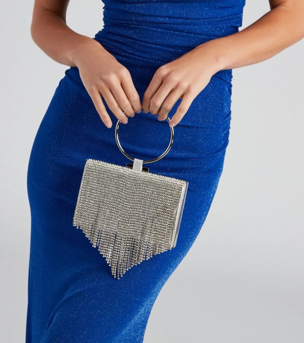 Glitzy Affair Rhinestone Box Clutch - Image 3