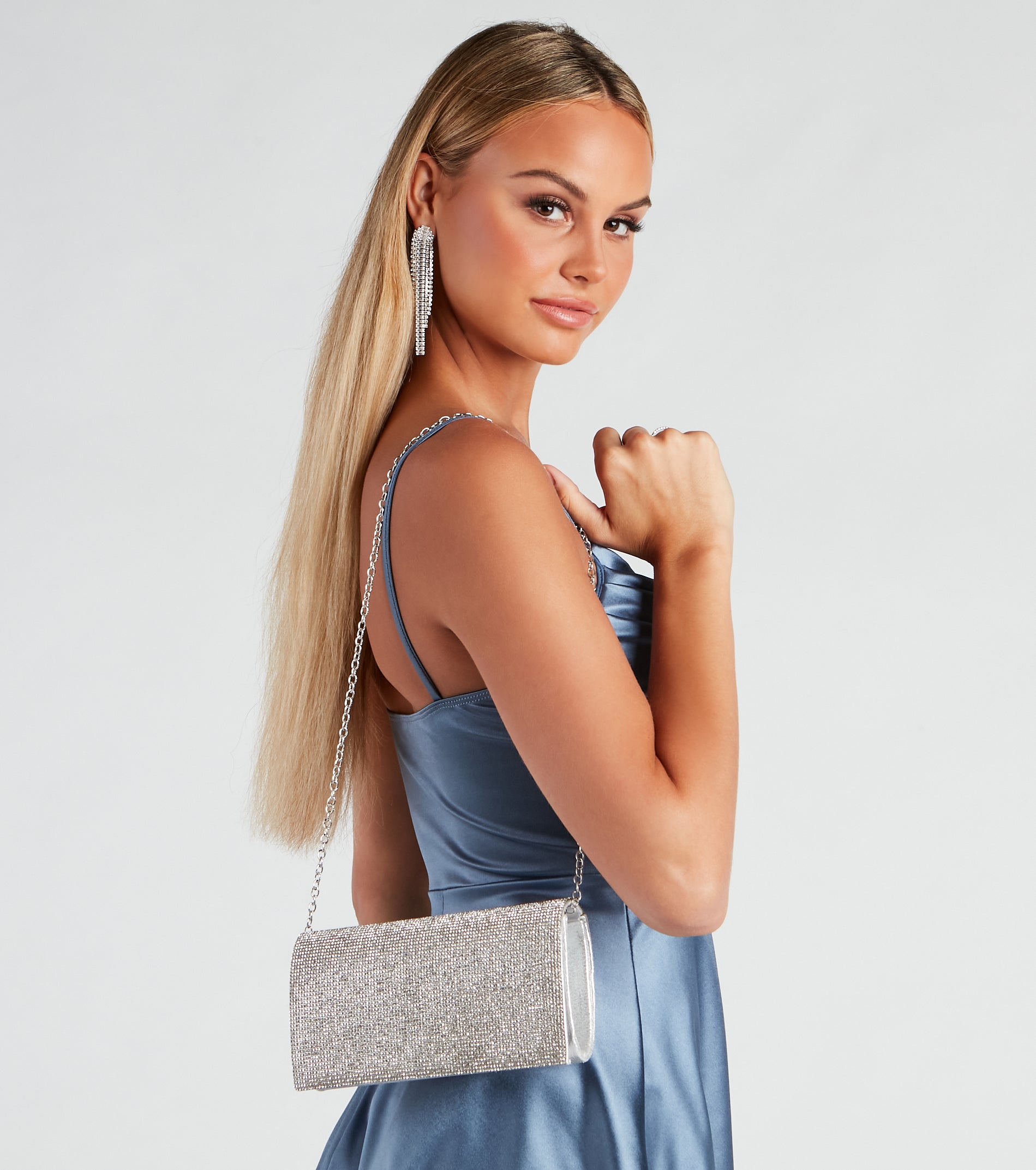 Major Glitz Rhinestone Clutch - Image 2
