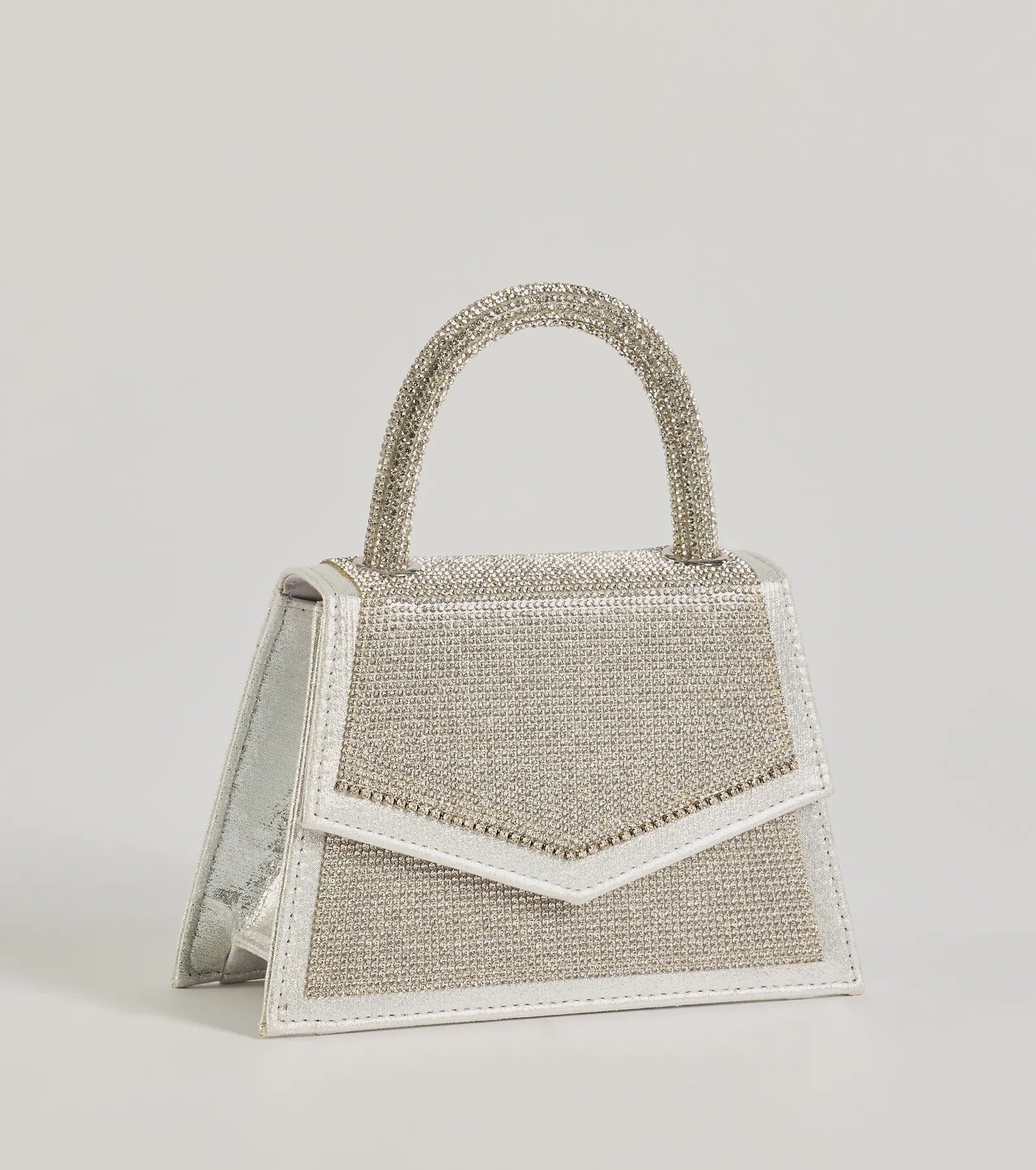 So Much Glitz Iridescent Rhinestone Handbag - Image 3