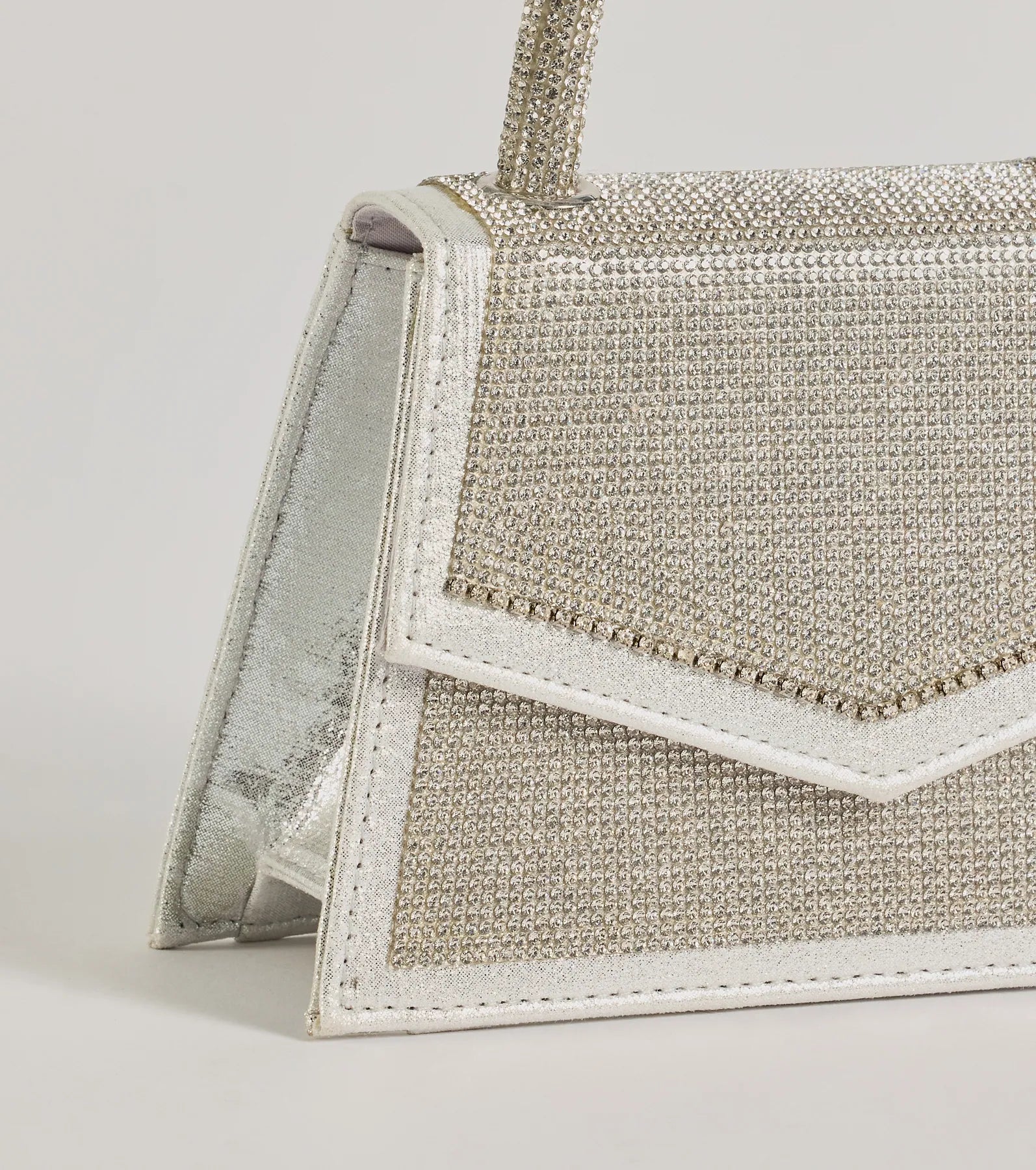 So Much Glitz Iridescent Rhinestone Handbag - Image 4