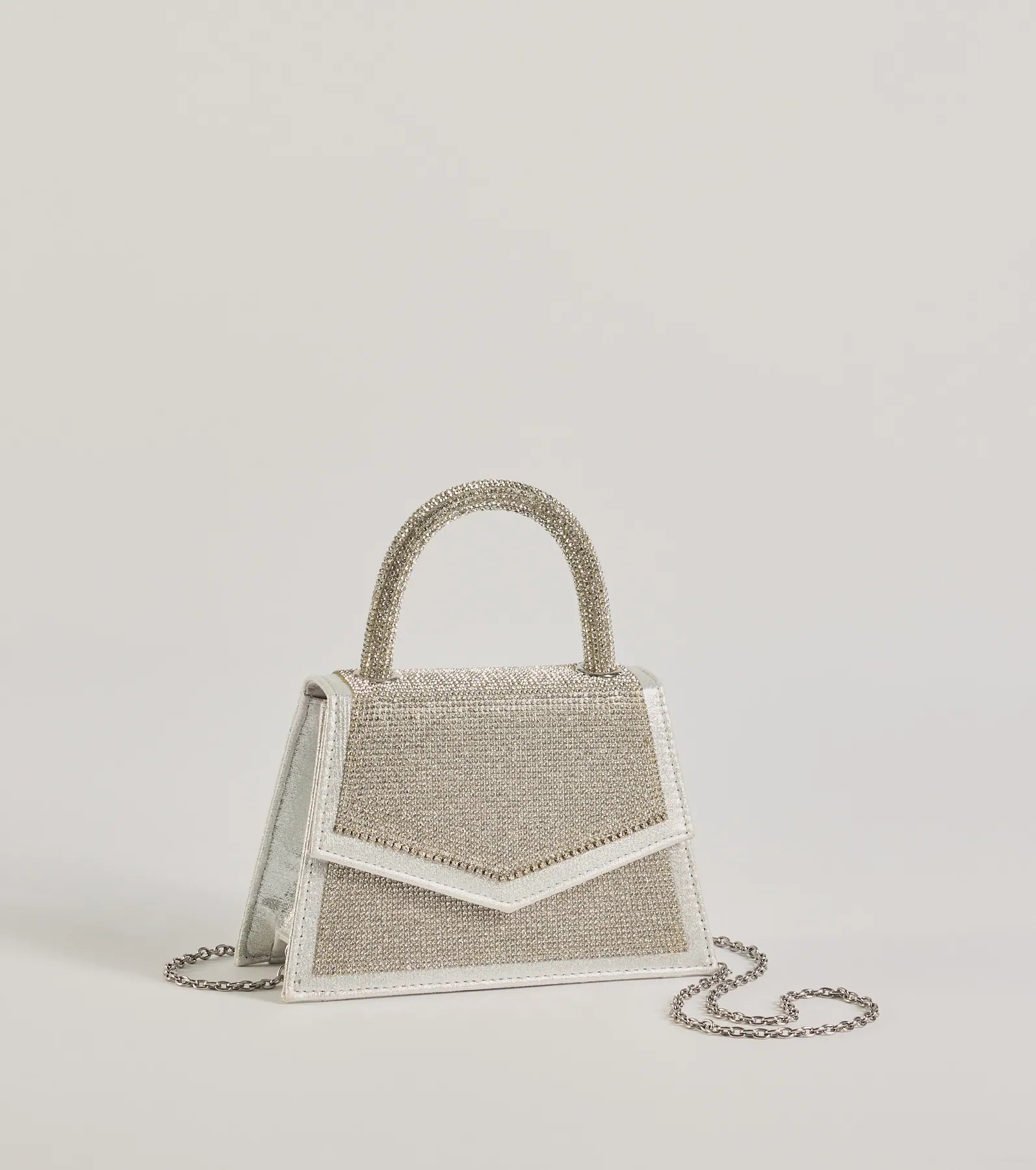 So Much Glitz Iridescent Rhinestone Handbag - Image 5