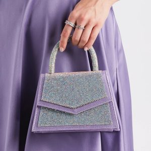 So Much Glitz Iridescent Rhinestone Handbag