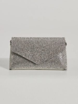 Sparkle Effect Rhinestone Crossbody Purse