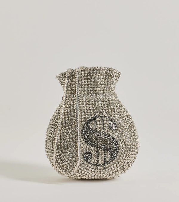 Get That Money Rhinestone Clutch - Image 3