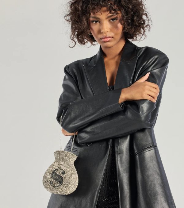 Get That Money Rhinestone Clutch - Image 4