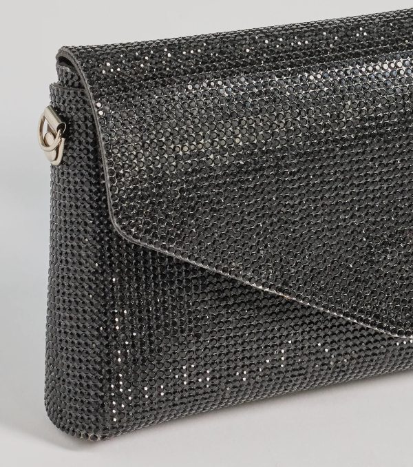 Sparkle Effect Rhinestone Crossbody Purse - Image 5