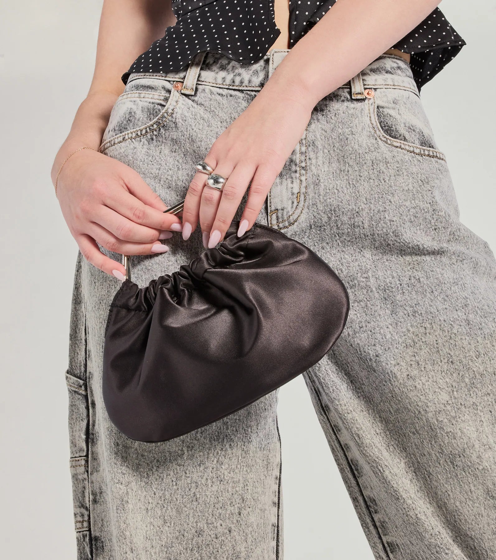 Chic Essential Satin Mini Clutch Bag - Image 6