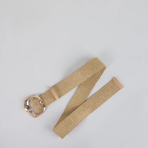 Serving Summer Raffia Stretch Belt