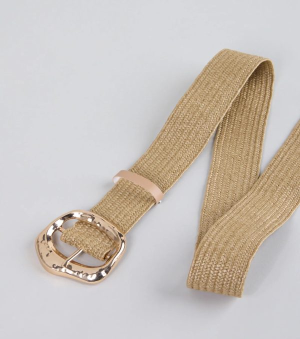 Serving Summer Raffia Stretch Belt - Image 2