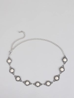 Changing The Game Stone Concho Chain Belt