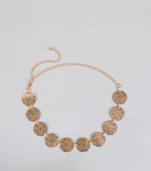 Moving Freely Medallion Chain Belt