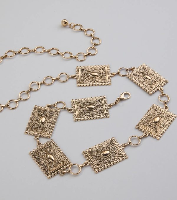 Boho Look Concho Chain Belt - Image 2