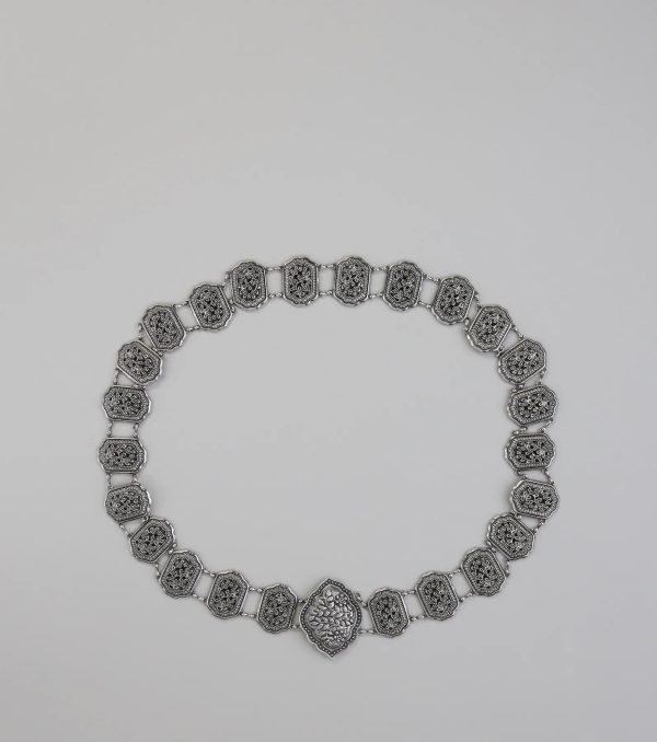 Floral Etched Western Chain Belt - Image 7