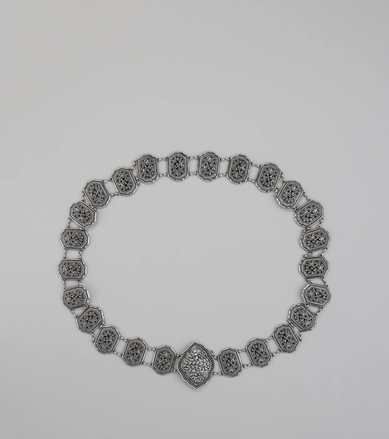 Floral Etched Western Chain Belt - Image 7