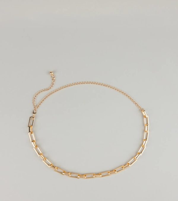 Power Play Rectangular Chain Belt