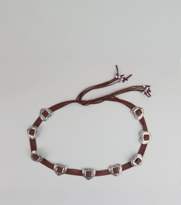 Wild Affair Heart Concho String Belt - Image 4