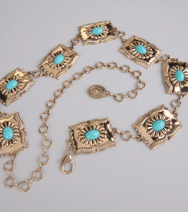 Hometown Rodeo Concho Chain Belt - Image 2