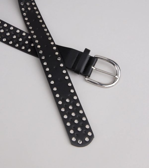 Elevated Edgy Studded Faux Leather Belt - Image 2