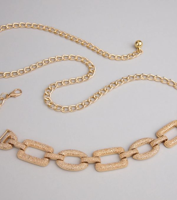 Charming Ways Textured Chain Belt - Image 2
