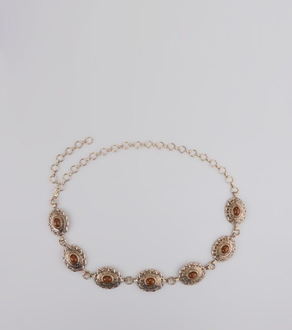 Southern Wind Statement Concho Chain Belt - Image 4