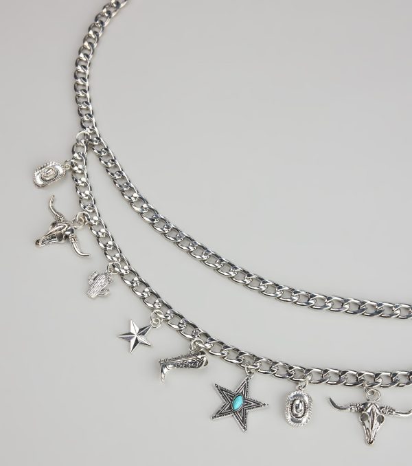 Playful Vibe Western Charm Chain Belt - Image 3