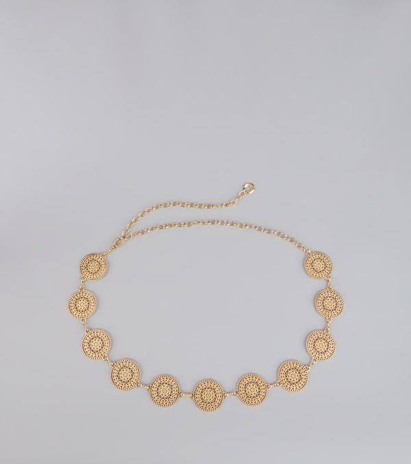 Linked in Luxe Filigree Chain Belt