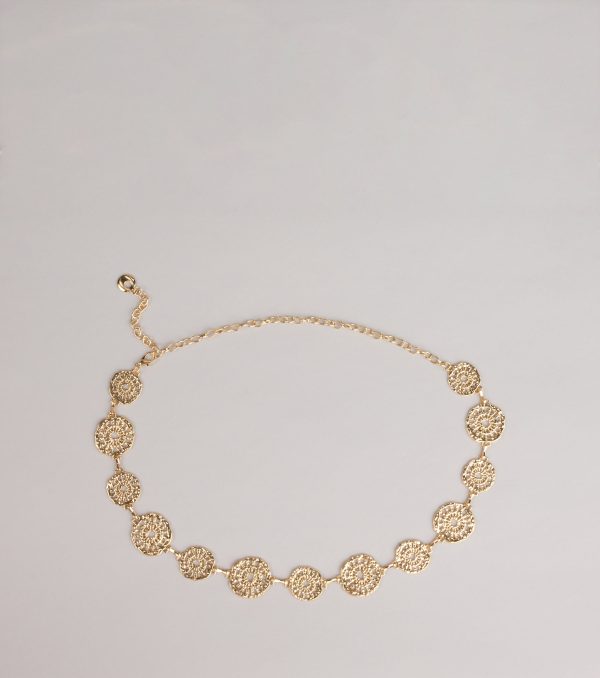 Linked in Shine Disc Chain Belt