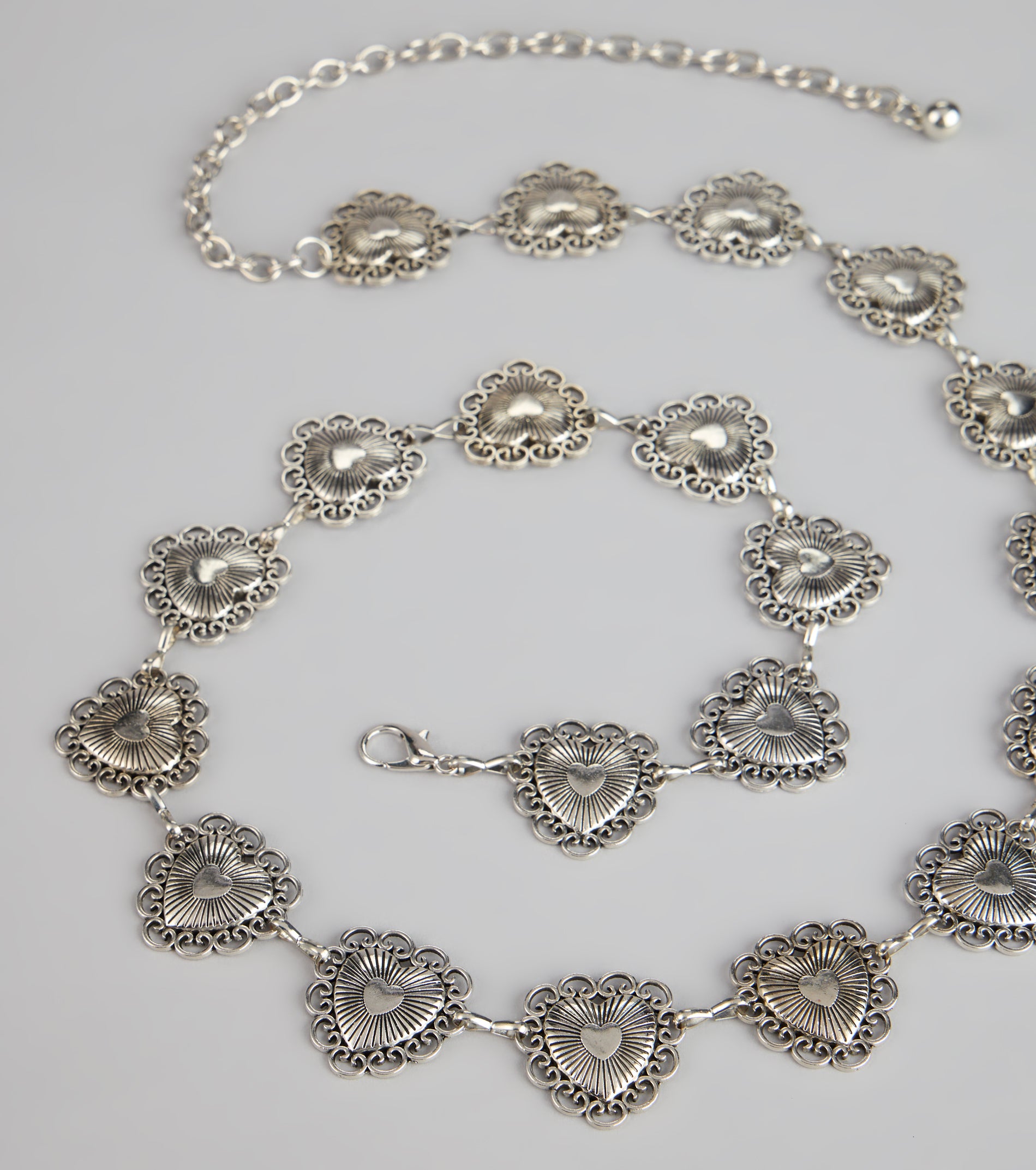 Edgy Charm Heart Chain Belt - Image 3