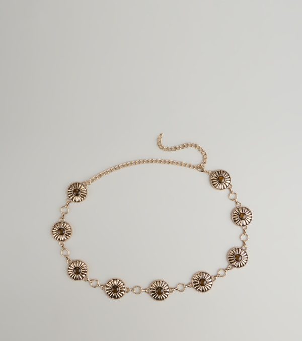 Sundown Radiance Concho Chain Belt