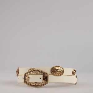 Western Charm Concho Faux Leather Belt