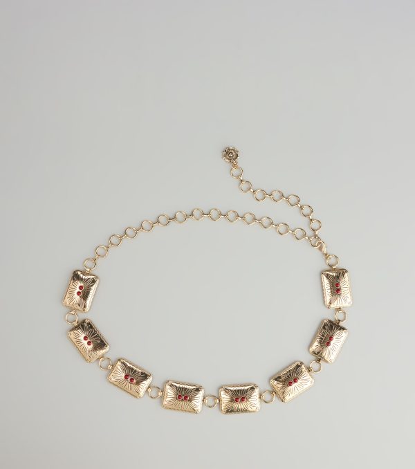 Desert Rose Concho Chain Belt