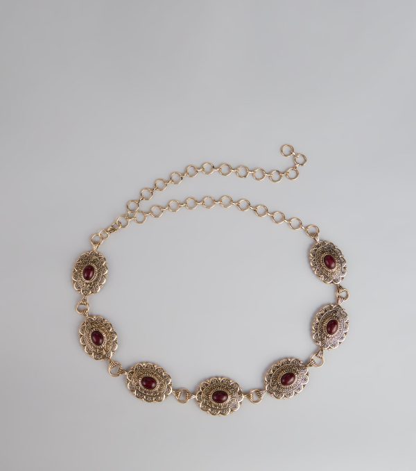 Southern Wind Statement Concho Chain Belt - Image 7
