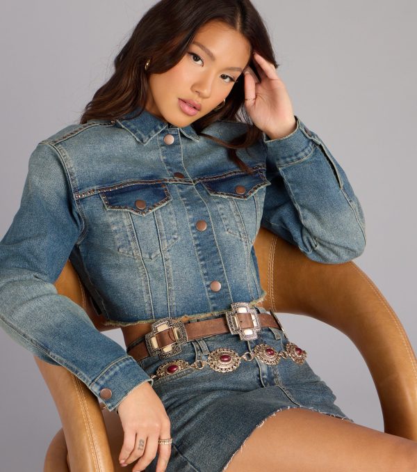 Southern Wind Statement Concho Chain Belt - Image 8