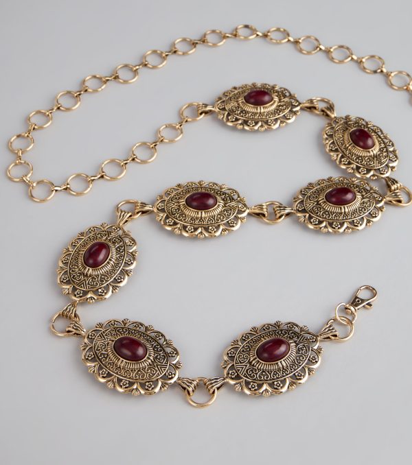 Southern Wind Statement Concho Chain Belt - Image 9