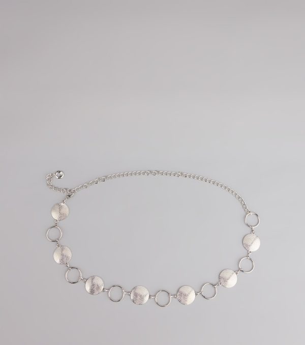 Looped In Luxe Disc Chain Belt