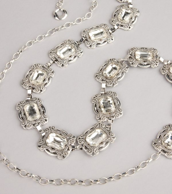 Gem Glow Etched Chain Belt - Image 3
