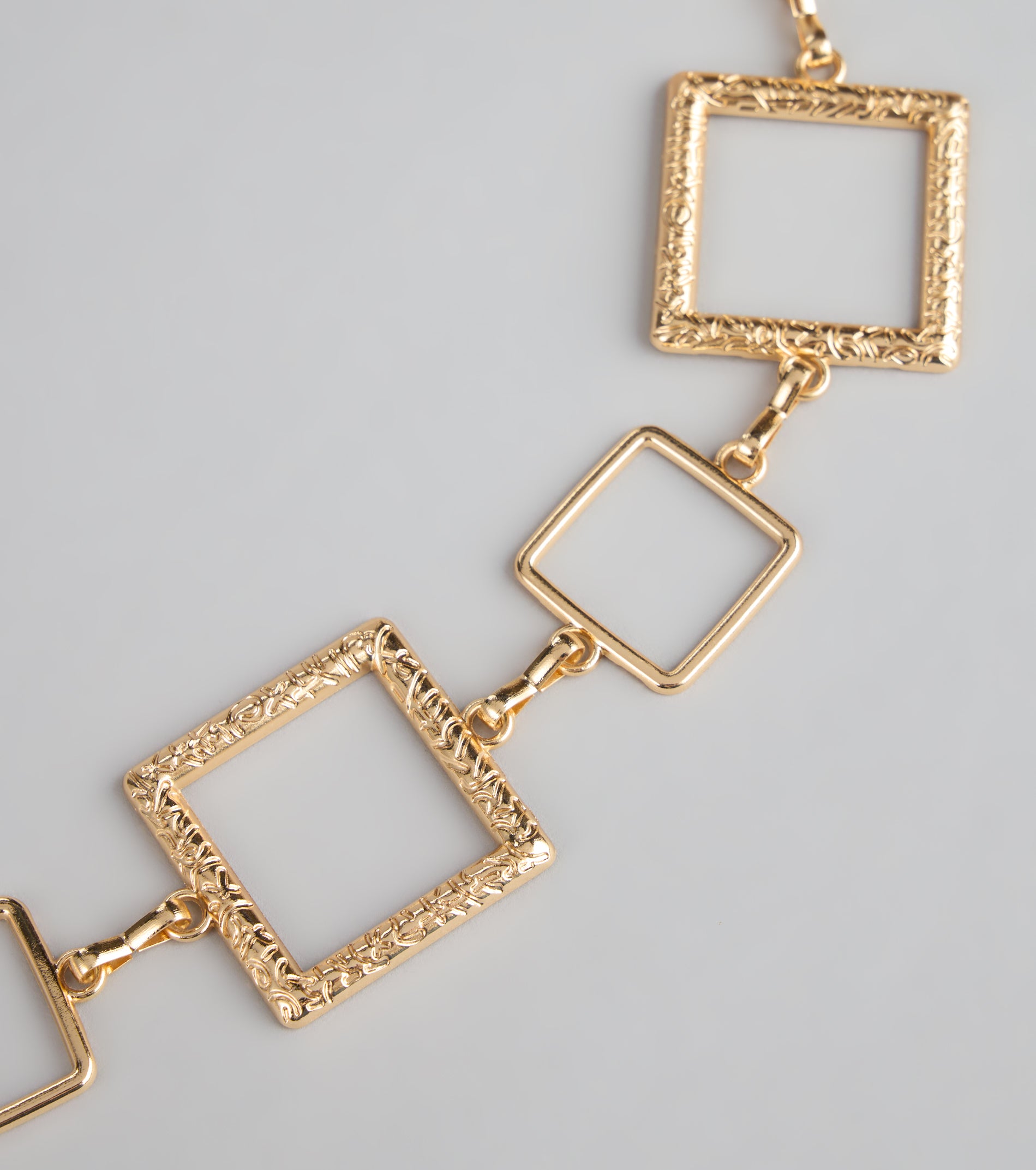 Link Up Square Chain Belt - Image 2