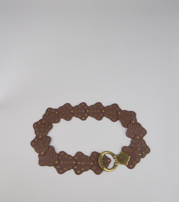 Vintage Charm Grommet Belt