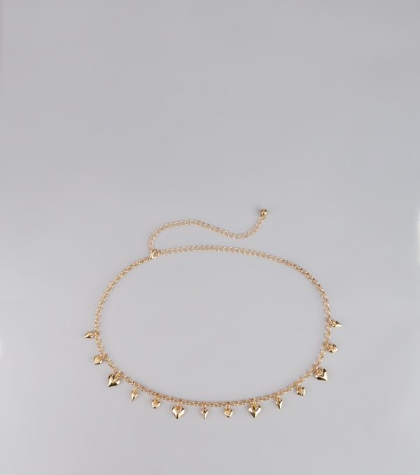 Heart To Heart Charm Chain Belt