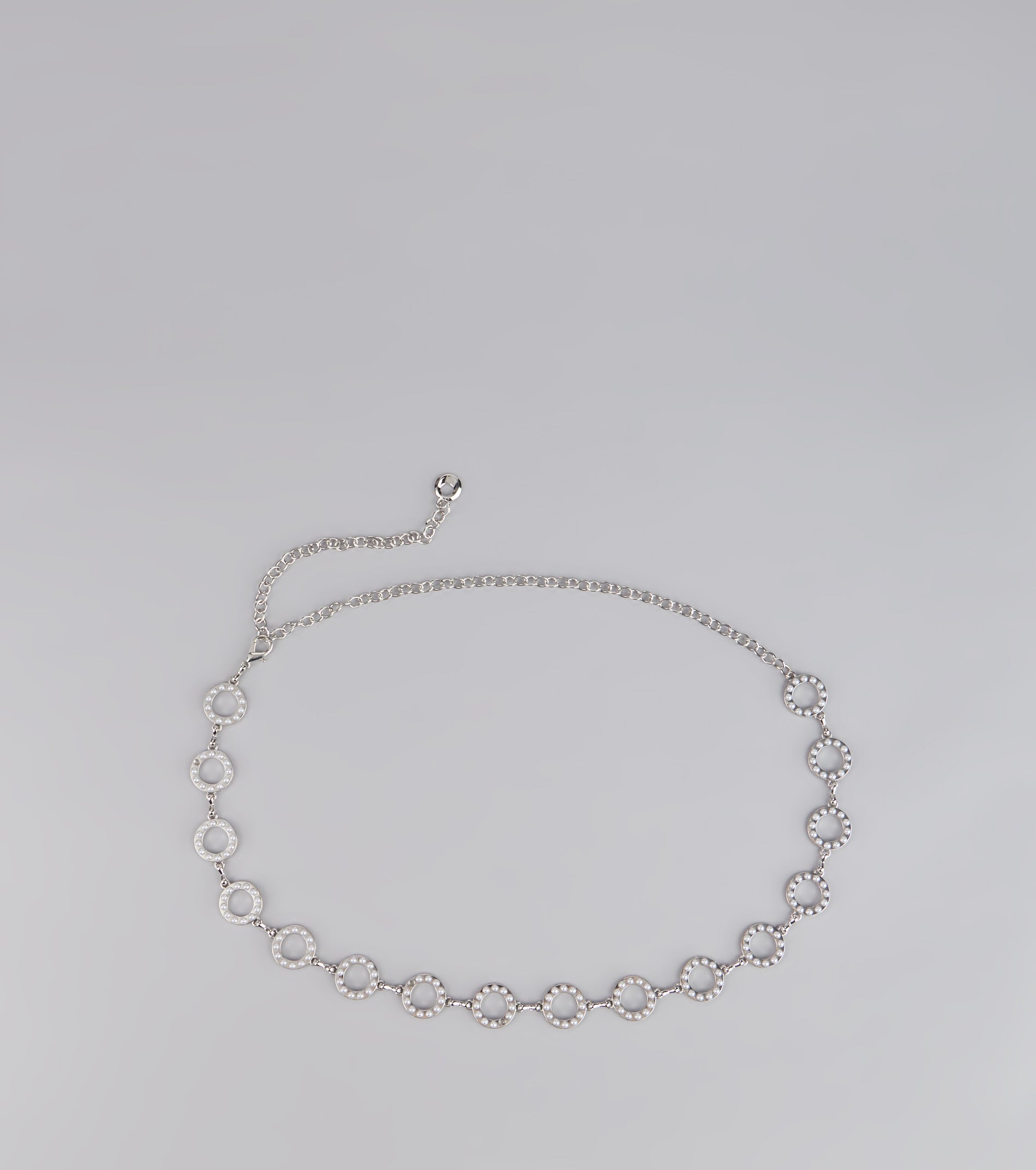 Linked Up Faux Pearl Chain Belt - Image 4