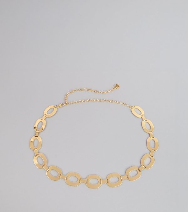 Glam Goals Oval Chain Belt