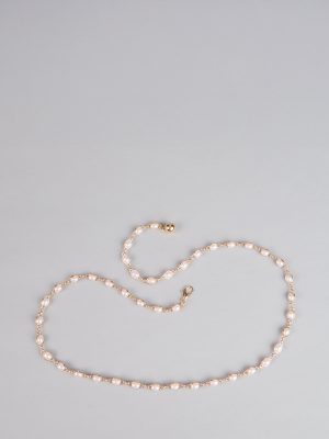 Everyday Elegance Faux Pearl Chain Belt