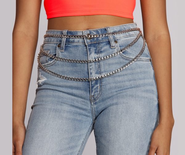 Draped 3 Row Chain Belt - Image 4